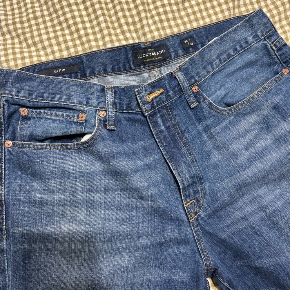 Lucky brand 121 slim size 36/32 men's - Picture 5 of 5